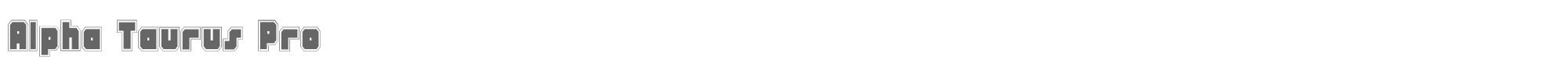 Alpha Taurus ataurusp.ttf font preview