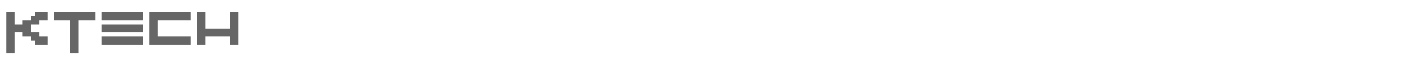Sample characters KTech Font