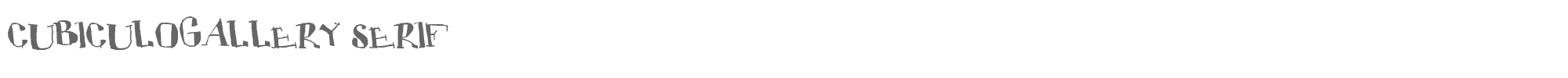 Cubiculo Gallery CUBIC___.TTF font preview