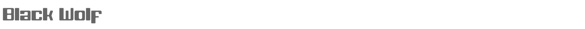 Black Wolf BlackWolf.ttf font preview