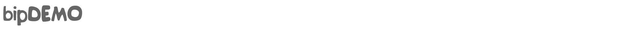 Bip bipDEMO.ttf font preview