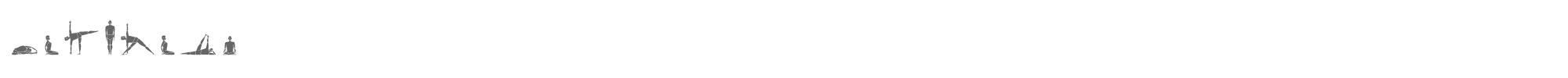 Sample characters Yogafont Font