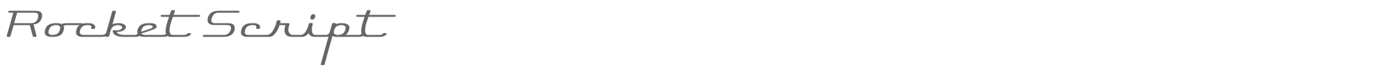 Rocket Script RocketScript.ttf font preview