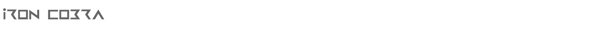 Iron Cobra ironcobra.ttf font preview