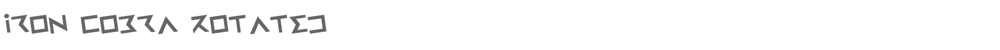 Iron Cobra ironcobrar.ttf font preview
