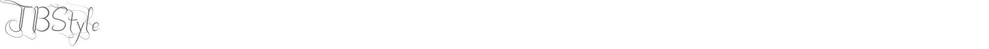 Sample characters JB Style Font