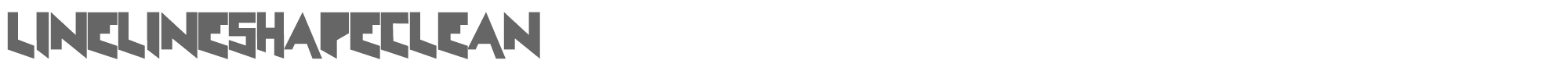 Sample characters Line Line Shape Font