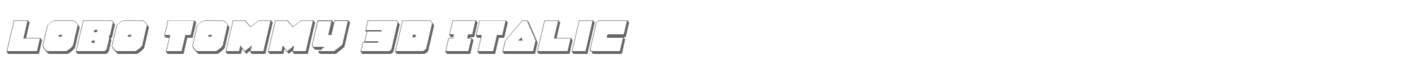 Lobotommy lobotommy3di.ttf font preview
