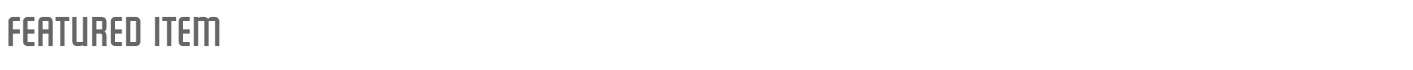 Featured Item FeaturedItem.ttf font preview