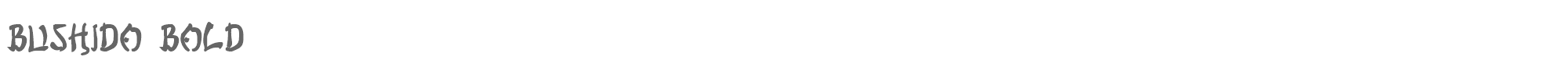 Bushido bushidob.ttf font preview