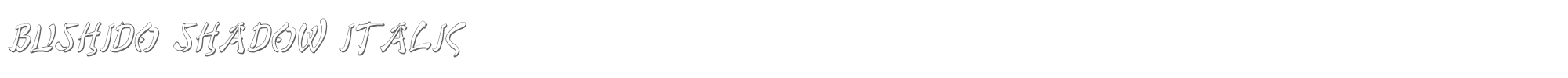Bushido bushidosi.ttf font preview