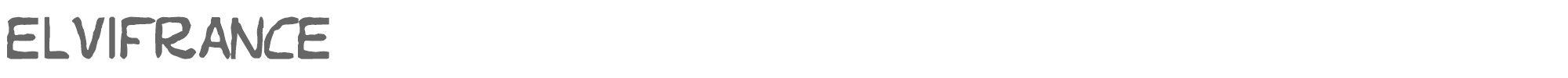 Sample characters Elvifrance Font