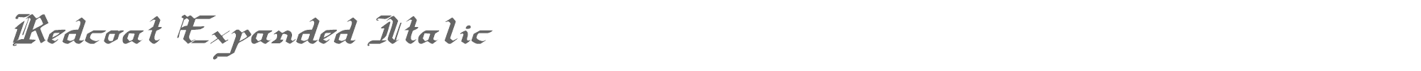 Redcoat redcoatei.ttf font preview