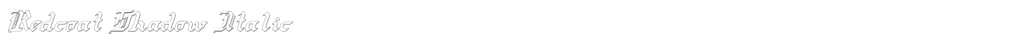 Redcoat redcoatsi.ttf font preview