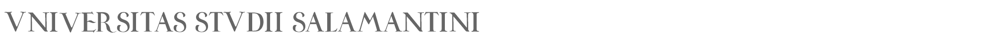 Sample characters Universitas Studii Salamantini Font