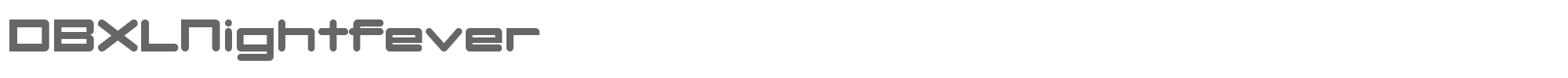 DBXL Nightfever DBXLNUW_.TTF font preview