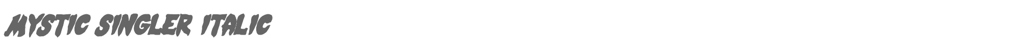 Mystic Singler mysticsingleri.ttf font preview