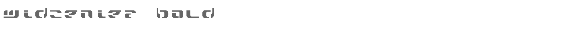 Sample characters Widzeniea Font