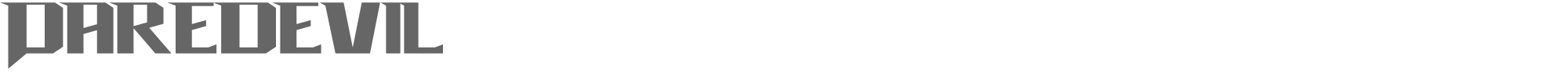 Sample characters Daredevil Font