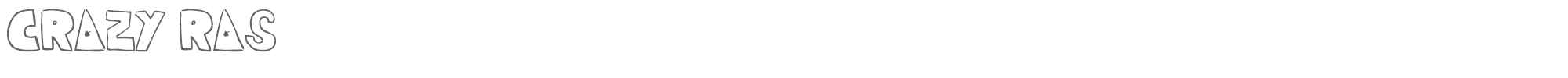 Crazy Ras CRAZY_RAS.ttf font preview