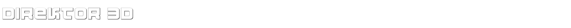 Direktor direktor3d.ttf font preview