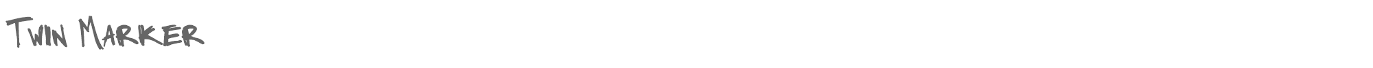 Marker Twins TwinMarker.ttf font preview