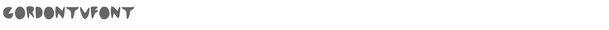 Sample characters Cordon TV Font Font