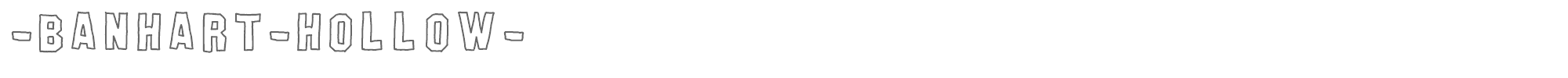 Banhart -banhart-hollow-_erc_2008.ttf font preview