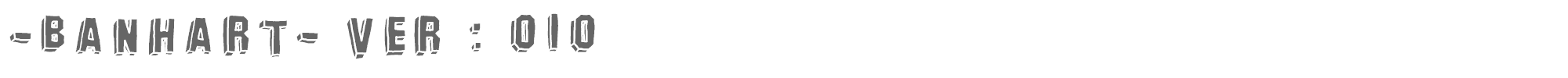 Banhart -banhart-ver10_erc_2008.ttf font preview