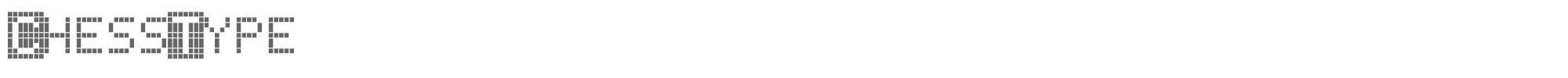 Sample characters ChessType Font