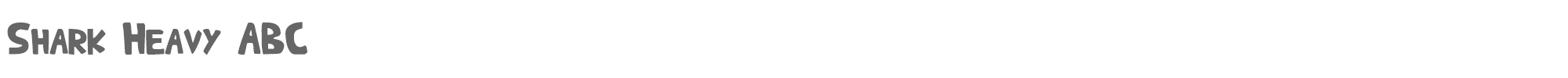 Shark Heavy ABC sharkheavyabc.ttf font preview