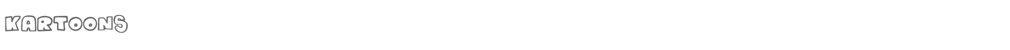 Kartoons kartoons.ttf font preview