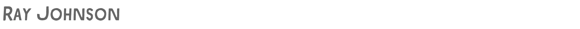 Ray Johnson RAYJOHNS.ttf font preview