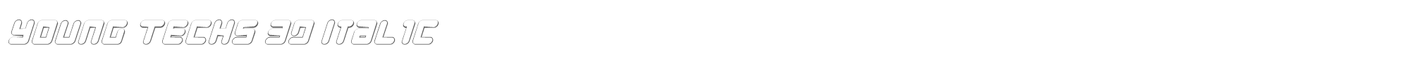 Young Techs youngtechs3di.ttf font preview