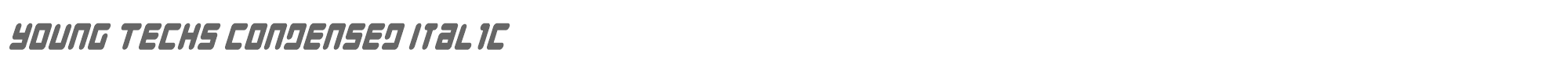 Young Techs youngtechscondensedi.ttf font preview