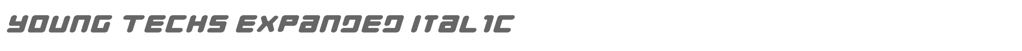 Young Techs youngtechsexi.ttf font preview
