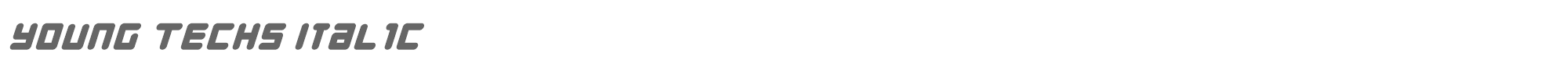 Young Techs youngtechsi.ttf font preview