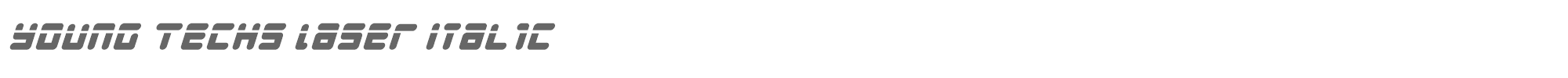 Young Techs youngtechslaseri.ttf font preview