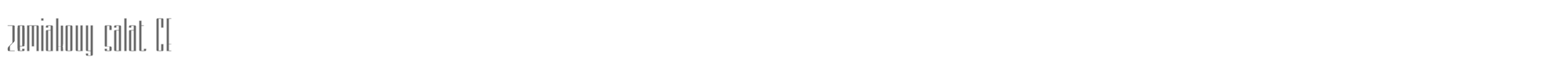 Sample characters Zemiakovy Salat CE Font