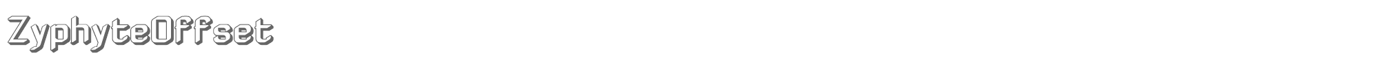 Zyphyte ZyphyteOffset.ttf font preview