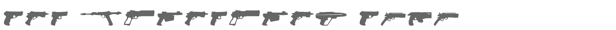 Sample characters 2nd Amendment 2050 Font