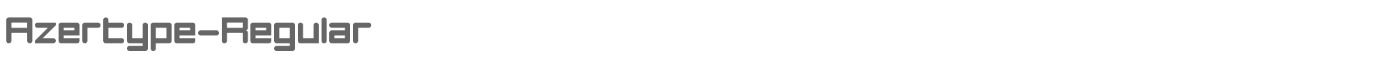 Azertype azertyperegular.ttf font preview