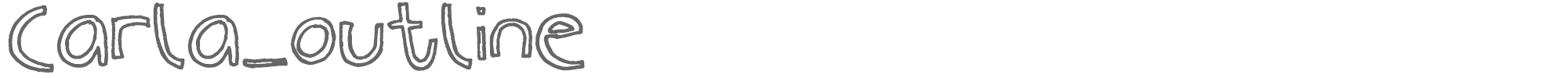 Carla Outline Carla_outline.ttf font preview