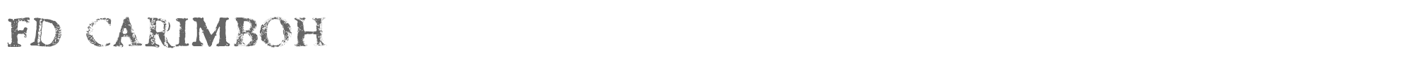 FD Carimboh FD_Carimboh.ttf font preview