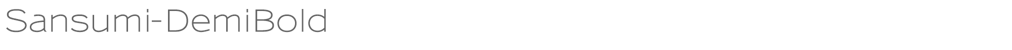 Sansumi Sansumi-DemiBold.ttf font preview