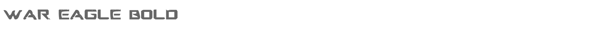 War Eagle wareagleb.ttf font preview