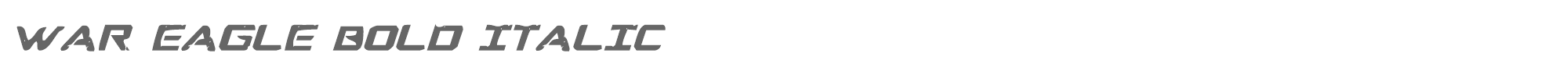 War Eagle wareaglebi.ttf font preview