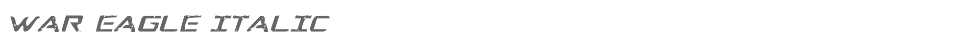 War Eagle wareaglei.ttf font preview