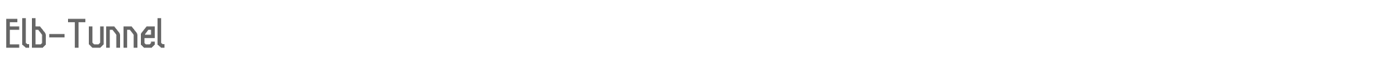 Elb Tunnel Elb-Tunnel.ttf font preview