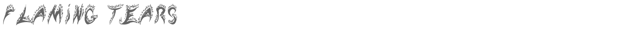Flaming Tears flaming_tears.ttf font preview